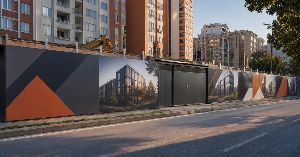 BEYLİKDÜZÜ Şantiye Reklam Perdesi ve Parapet Kaplama